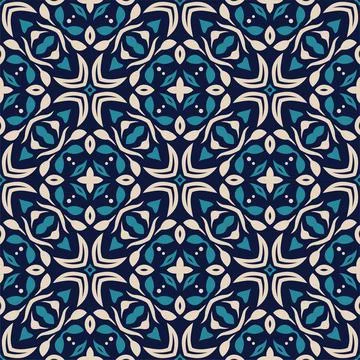 Three colors seamless abstract shape. Simple pattern ornament background イラスト素材