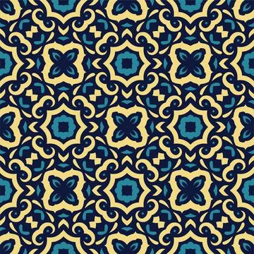 Three colors seamless abstract shape. Simple pattern ornament background 스톡 일러스트