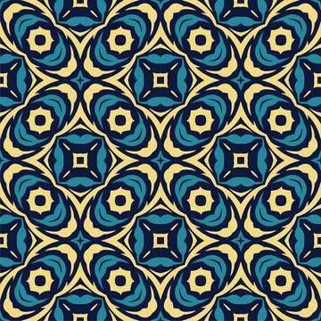 Three colors seamless abstract shape. Simple pattern ornament background イラスト素材