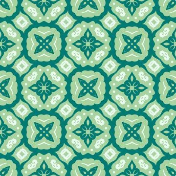 Three colors seamless ornament shape. Simple pattern abstract background Stock Illustration