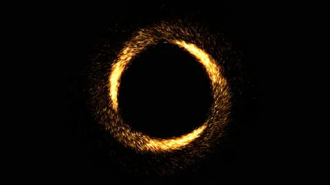 Three comets going around with appearance and disappearance. Видео 97940117