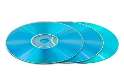 Three computer disks Three computer disks isolated on white background Cop... Foto stock