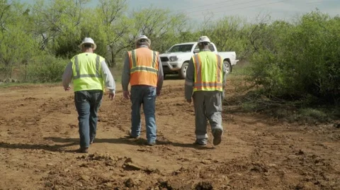 Three Construction workers with hard hats 動画素材 62739858
