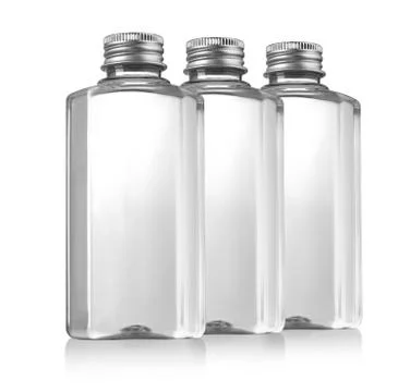Three container bottles Stock Photos
