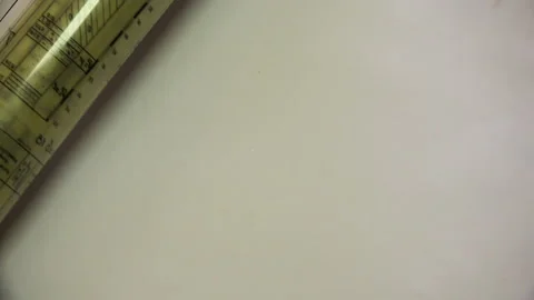 Three convolutions of transparent paper with conventional symbols Stock Footage 93437482