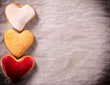 Three cookies Stock Photos