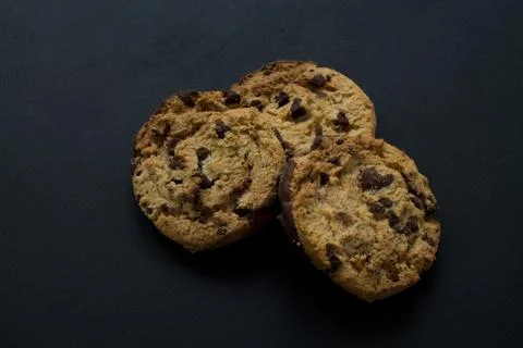Three cookies Stock Photos