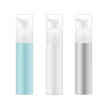 Three cosmetic bottles Stock Illustration