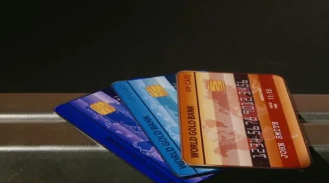 Three credit cards Видео 21080890