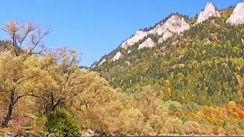 Three Crown summit, part of Pieniny Mountains, Poland Видео 288467852