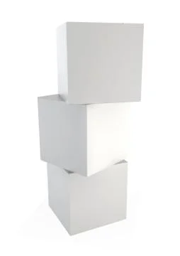 Three cubes Stock Illustration