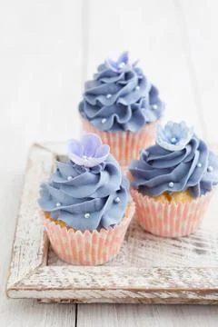 Three cupcakes Foto stock