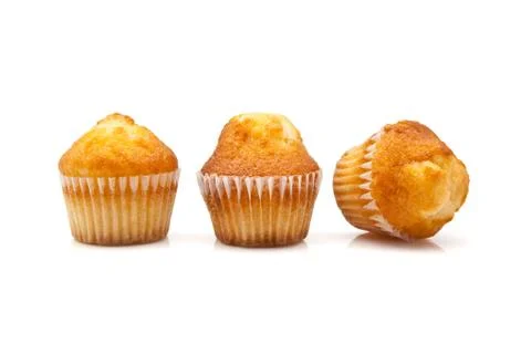 Three cupcakes Stock Photos