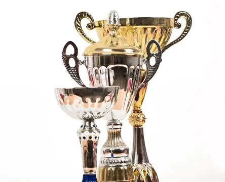Three cups Stock Photos