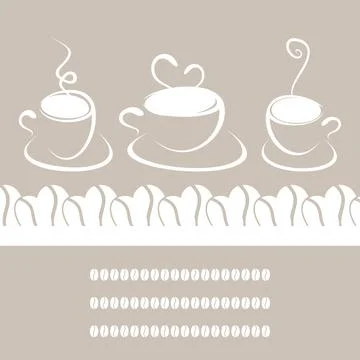 Three cups Stock Photos