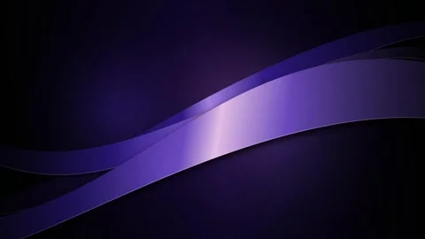 Three curved violet ribbons flow in a seamless loop Stock Footage 340957716
