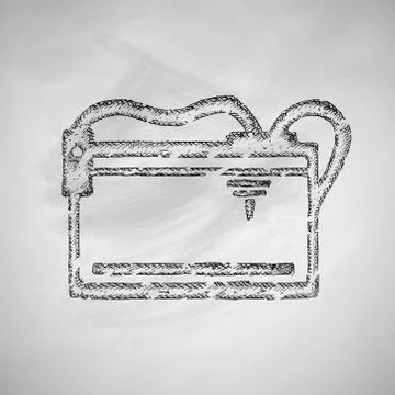 Three d printer icon Illustrazione stock