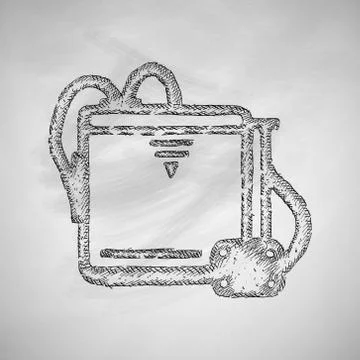 Three d printer icon Stock Illustration
