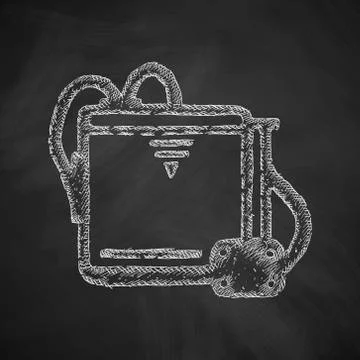 Three d printer icon Stock Illustration
