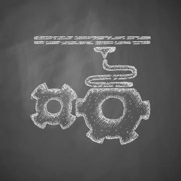 Three d printer icon Illustrazione stock