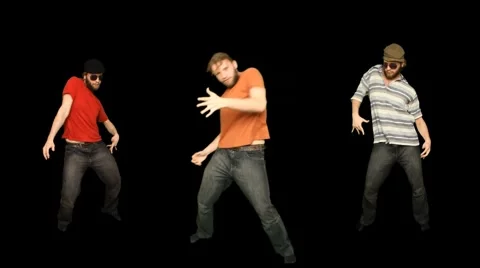 Three Dancers Stock Footage 6076815