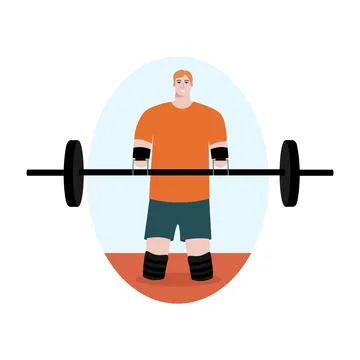Three december world day of disabled people vector logo design.A man without Stock Illustration