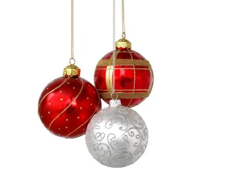 Three Decoration Balls Stock Photos
