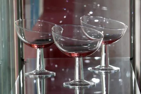 Three decorative glasses Stock Photos