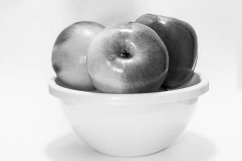 Three delicious apples Stock Photos