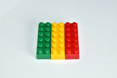 Three details of the designer on a white background. Stock Photos