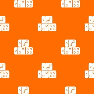 Three dice cubes pattern seamless イラスト素材