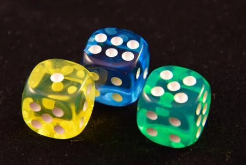 Three Dice Stock Photos
