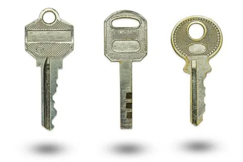 Three different keys. Stock Photos