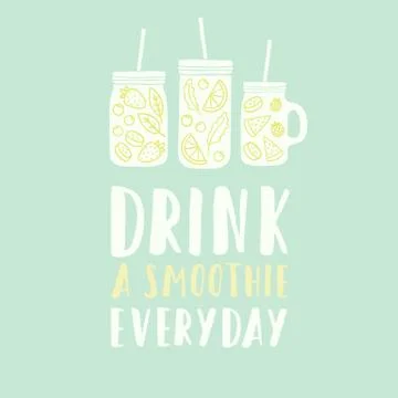 Three different mason jars Stock Illustration