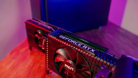 Three different video cards in order to upgrade. Evolution and improvement of Stock Footage 276334468