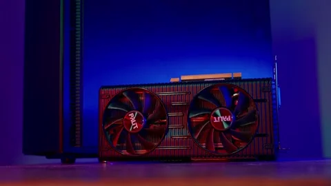 Three different video cards in order to upgrade. Evolution and improvement of Stock Footage 279025103