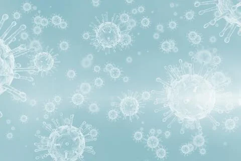 Three dimension image of micro organism illustration Stock Illustration