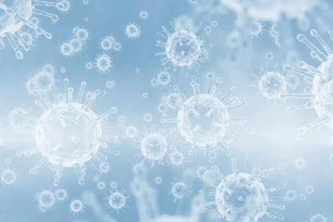 Three Dimension image of micro organism Stock Illustration