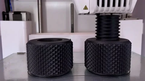 Three dimensional 3d printer working at 3d printing lab. Stock Footage 219693831