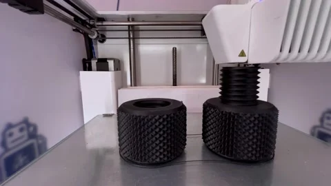 Three dimensional 3d printer working at 3d printing lab. Stock Footage 219693832