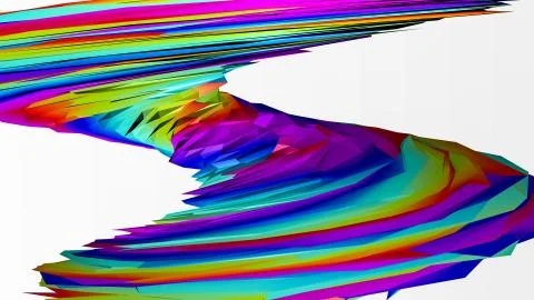 Three-dimensional abstract background. 3D rendering Illustrazione stock