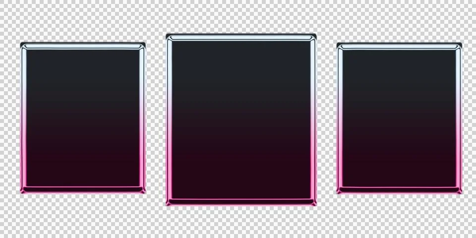 Three dimensional abstract geometric shapes in dark purple and black transparent Illustrazione stock
