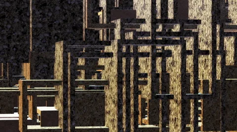 Three-Dimensional Abstract Looping Shapes Stock Footage 48815480