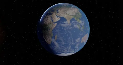 Three-dimensional animation of comet impact catastrophe with the planet earth Stock Footage 171893118