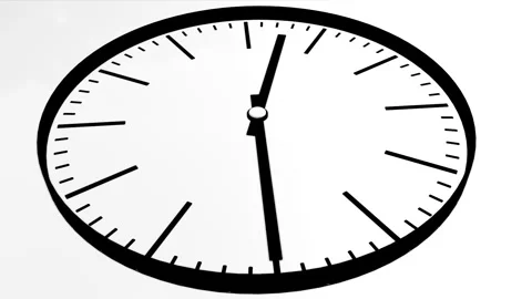 Three-dimensional black watch. arrows spinning fast. 3d render Stock Footage 113389853