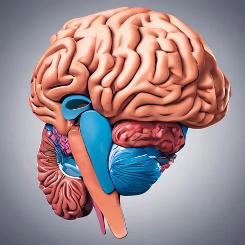 Three dimensional brain animation Stock Footage 278805630
