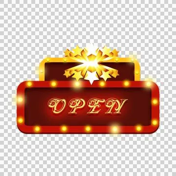 Three-dimensional creative retro light board Stock Illustration