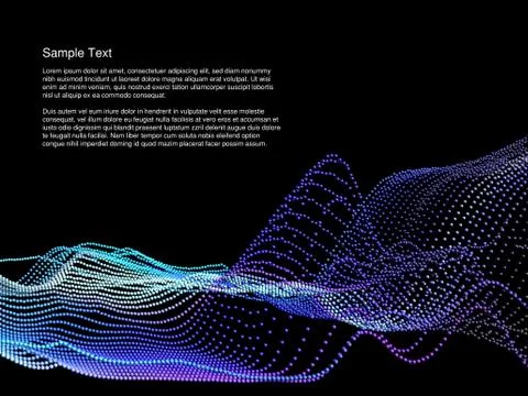 Three Dimensional Data Visualization Abstract イラスト素材