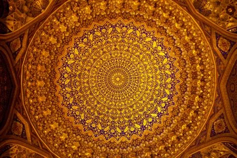 Three dimensional design in the wall painting Stock Photos