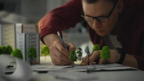 Three-dimensional. The developer of technical solutions is equipped with too Stock Footage 270429605